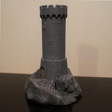 guardia Torre medievale roccia miniatura tavolo torre dungeon draghi fantasia 3d print model - Mito3D