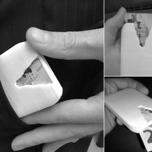 mini portefeuille souple filament titulaire soutien carte Cas gaine argent bourse 3d print model - Mito3D