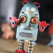 Robert wütend Jahrgang Roboter Spielzeuge Spiele 3d print model - Mito3D