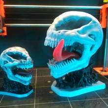 veleno cranio base Halloween meraviglia uomo Ragno oggetti scena 3d print model - Mito3D