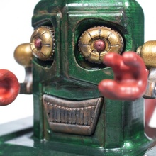 Alfred gülümseyen nostaljik robot oyuncaklar oyunlar Japonya model retro oyuncak 3d print model - Mito3D