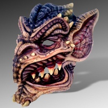 gargoyle mask props & cosplay creature hinged 3d print model - Mito3D