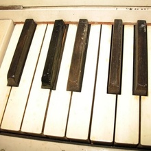 piano key repair music sidoh 3d print model - Mito3D
