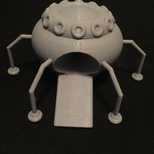 spaceship mk1 alien space 3d print model - Mito3D