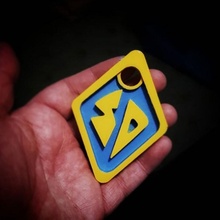 scooby doo tag dog yellow shaggy blue 3d print model - Mito3D