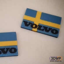 volvo İsveççe bayrak araba 3d print model - Mito3D