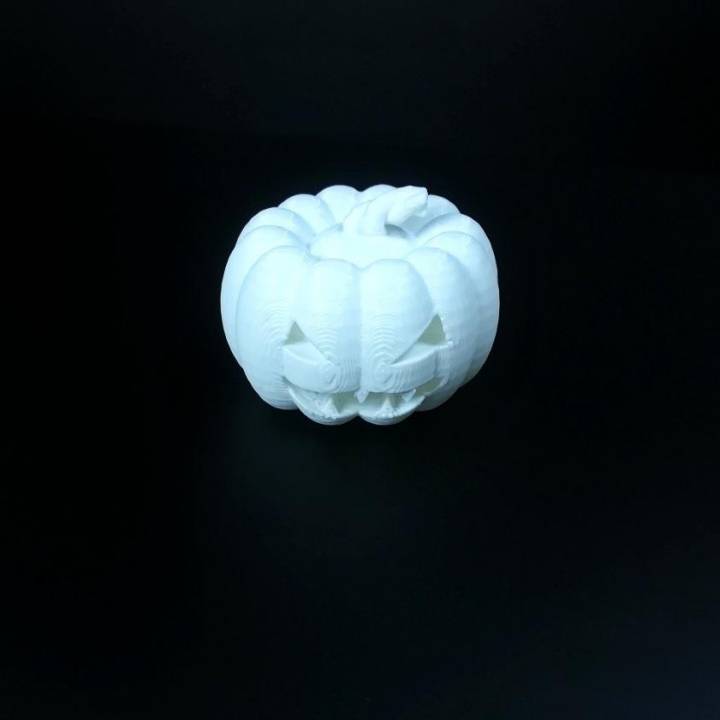 Halloween jack lantern giardino zucca spaventoso sfida design 3D print model - Mito3D