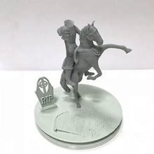 headless knight horse tabletop halloween skull sculpt pieces 3d print model - Mito3D