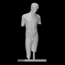 mármore estátua so called stephanos juventude Varredura corpo figura homem escultura masculino nu 3d print model - Mito3D
