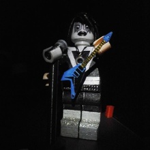 lego giant master rock kiss spaceman guitar toys & games dolls music 3d print model - Mito3D