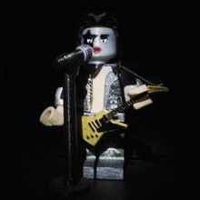 lego giant master rock kiss starchild voice guitar toys & games dolls music 3d print model - Mito3D