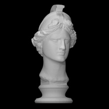 Kopf Athena Scan uralt Gesicht weiblich Göttin Porträt Skulptur Anbetung Marmor 3d print model - Mito3D