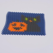 halloween chainmail - multi material 3d printable fabric 8bit bat cat ghost pumpkin textile 3d print model - Mito3D