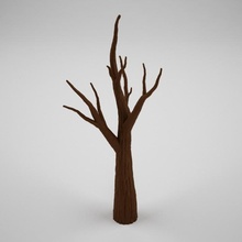 tree tabletop free fdm game model rpg support support-free table store sla bark diorama railway scenery withered 3d print model - Mito3D