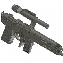 infinity gun spinning - borderlands 2 props & cosplay guns pistol working movement gearbox 3d print model - Mito3D