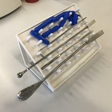 drying rack small lab tools biology magnetic chemistry stirrer spatula 3d print model - Mito3D