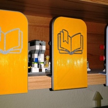 étagère serre livres jardin 3d print model - Mito3D