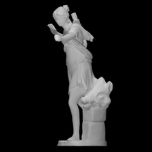 artemis scan arrows female figure goddess sculpture statue worship marble diana nude hunting drapery 3d print model - Mito3D