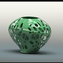 florero oval magia hermoso decoración hogar vasos sanguineos designado bello mesa 3d print model - Mito3D