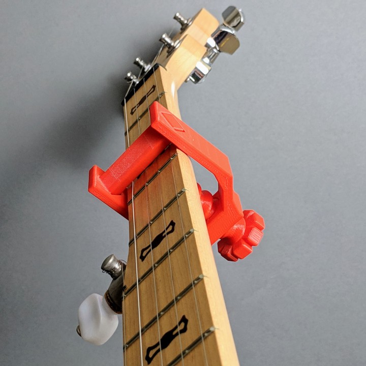 banjo mando semana capo accesorio instrumento música Afinación ukelele tinkercad mandolina 3D print model - Mito3D