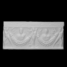 sarcophagus spouses portrait scan ancient female figure people stone marble couple male funerary 3d print model - Mito3D