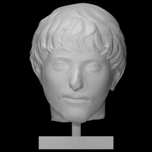 marble portrait man scan ancient head sculpture statue beard male young 3d print model - Mito3D