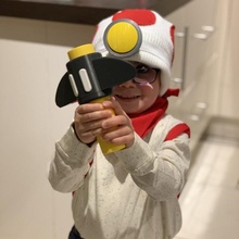 captain toad pickaxe nintendo costume cute halloween kids cosplay mario toadette peachette 3d print model - Mito3D