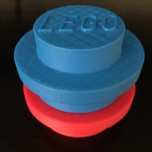 life-size lego stud piece life brick size lifesize humansize 3d print model - Mito3D