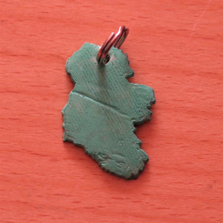 Irlande porte clés rapide irlandais 3D print model - Mito3D