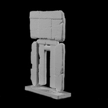 egipcio puerta falsa museo nacional arte copenhague dinamarca scan 3d print model - Mito3D