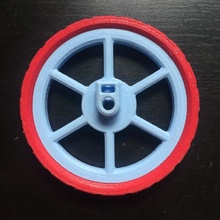 fléchir roues robotique 3d print model - Mito3D