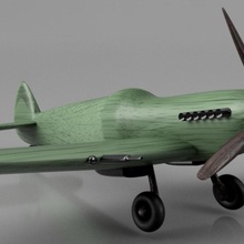 escupir combatiente volar avión guerra Inglés Mundial flota ii 2 3d print model - Mito3D