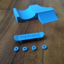 mini supremo skate rampas brinquedos jogos 3d print model - Mito3D
