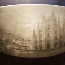 lithophane Duomo di milano 3d photo 3d print model - Mito3D