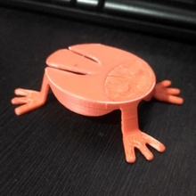 jumping frog 3d toy toys 3dprinted 3dprinting 3dprinter 3ddesign 3dmodelling autodesk fusion360 3d print model - Mito3D