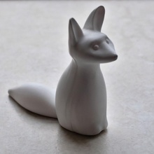 sentado zorro animal lindo sencillo 3d print model - Mito3D