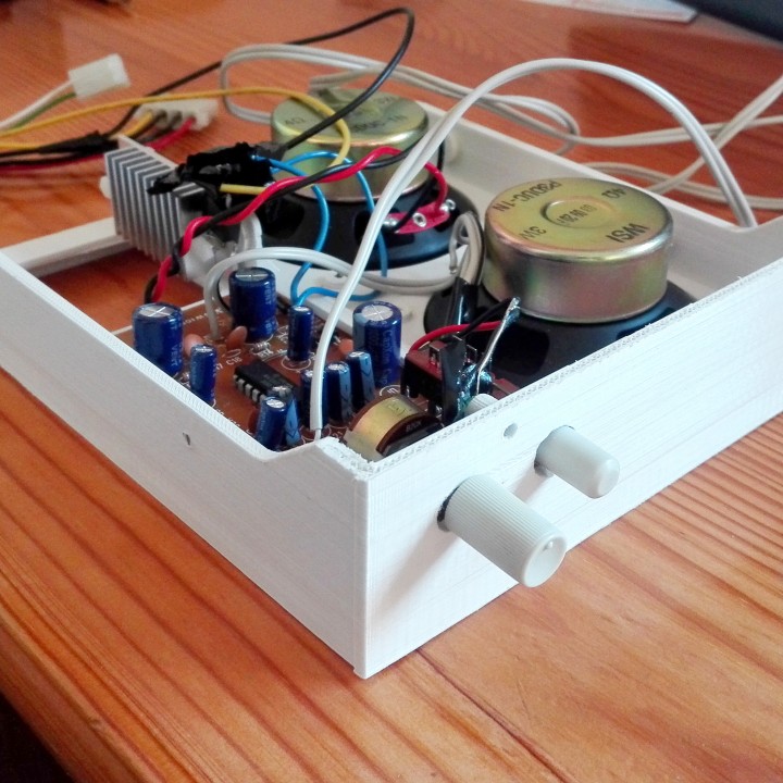 caja para hoparlör pc durum kılıf 3D print model - Mito3D