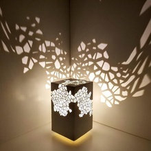 voronoi lámpara jardín ligero Encendiendo 3d print model - Mito3D