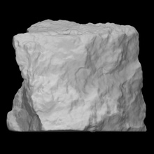 andesite Varredura pedra Rocha terra fóssil arqueologia mineral ígneo massa terrestre 3d print model - Mito3D