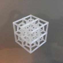 diamante cubo atomico struttura reticolo 3d print model - Mito3D