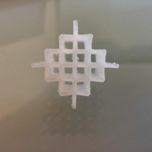 body centered cubic atomic structure lattice bcc 3d print model - Mito3D