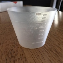100ml Messung Tasse Spaß Küche Silikon Volumen 3d print model - Mito3D