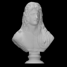 fiume divinità scansione antico fallimento decorativo viso testa ritratto scultura maschio Fontana elemento seity 3d print model - Mito3D