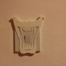 teeth light switch cover store cool demon bedroom decorations fang fun halloween kids scary tooth undead unique vampire blood evil lightswitch decor homedecor fangs demonic lightswitchcover 3d print model - Mito3D
