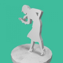 weiblich Ermittler Basteln 3d print model - Mito3D