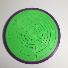 círculo enigma brinquedos jogos print in place peças layered puzzle 3d print model - Mito3D