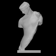 statue aphrodite scan ancient body bust face figure goddess sculpture woman worship marble nude torso fragment 3d print model - Mito3D