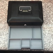 sentry cash box tray organizer cashbox 3d print model - Mito3D