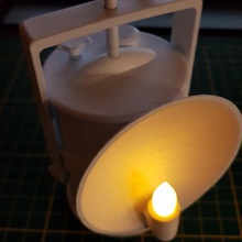 lámpara carburo jardín 3d print model - Mito3D