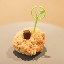 comida etiqueta palillos dientes vegano vegetariano gluten gratis recoger palillo gree brocheta 3d print model - Mito3D